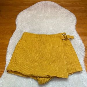 Forever 21 Mustard Yellow Skort